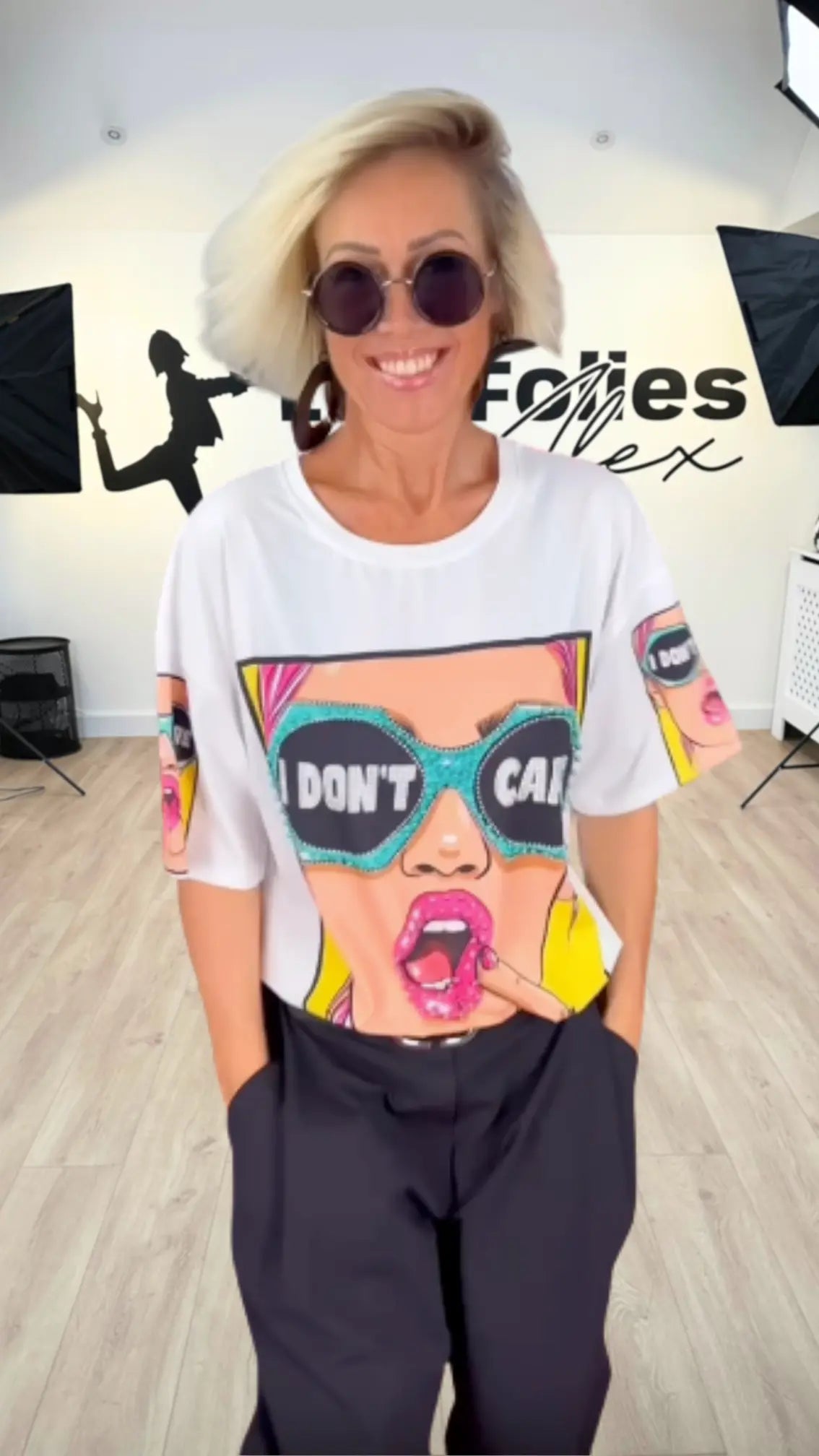 Image of T-shirt DON'T CARE Les Folies d'Alex
