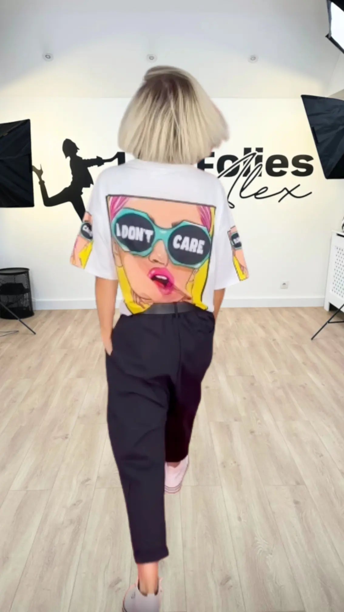 T-shirt DON'T CARE Les Folies d'Alex