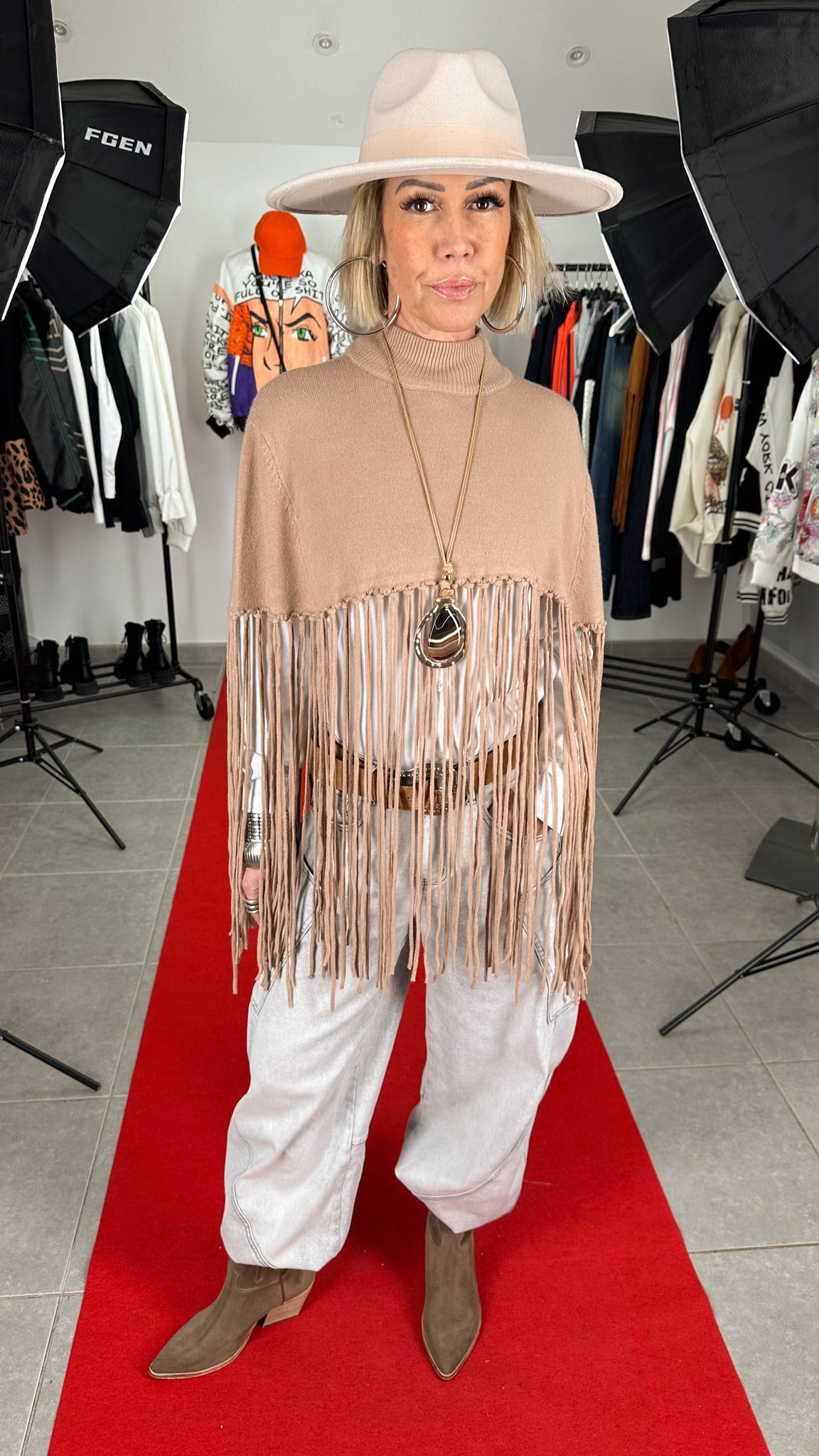 Image of Le  poncho L'ANDALOU 3 Couleurs au choix