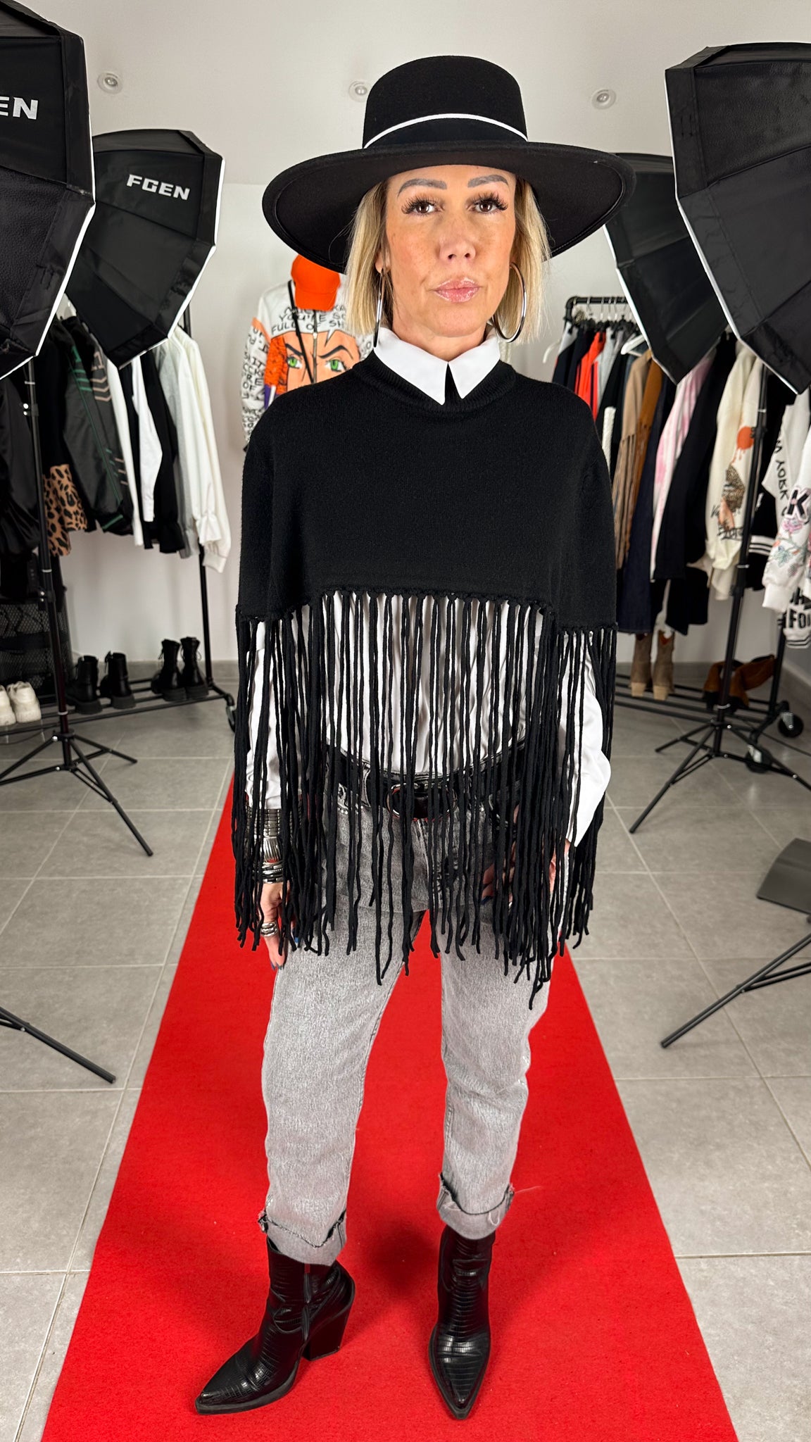 Le  poncho L'ANDALOU 3 Couleurs au choix