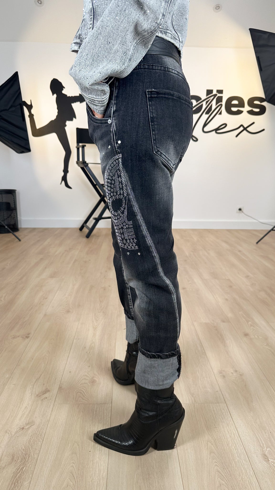 Image of Le Jean BLACK SKULL