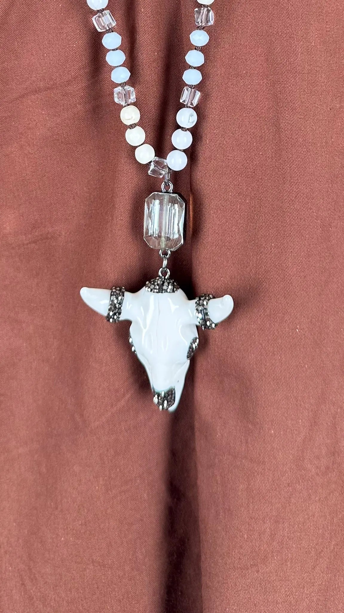 Image of Collier sautoir BUFFLE Les Folies d'Alex