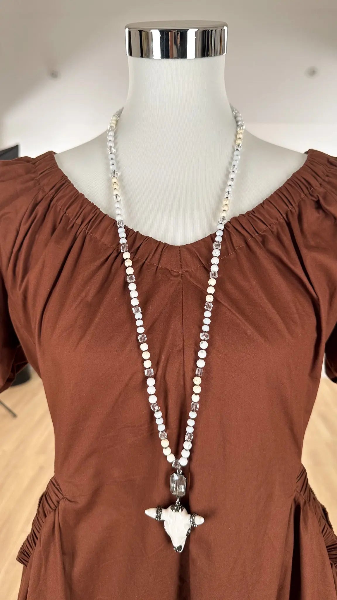 Image of Collier sautoir BUFFLE Les Folies d'Alex