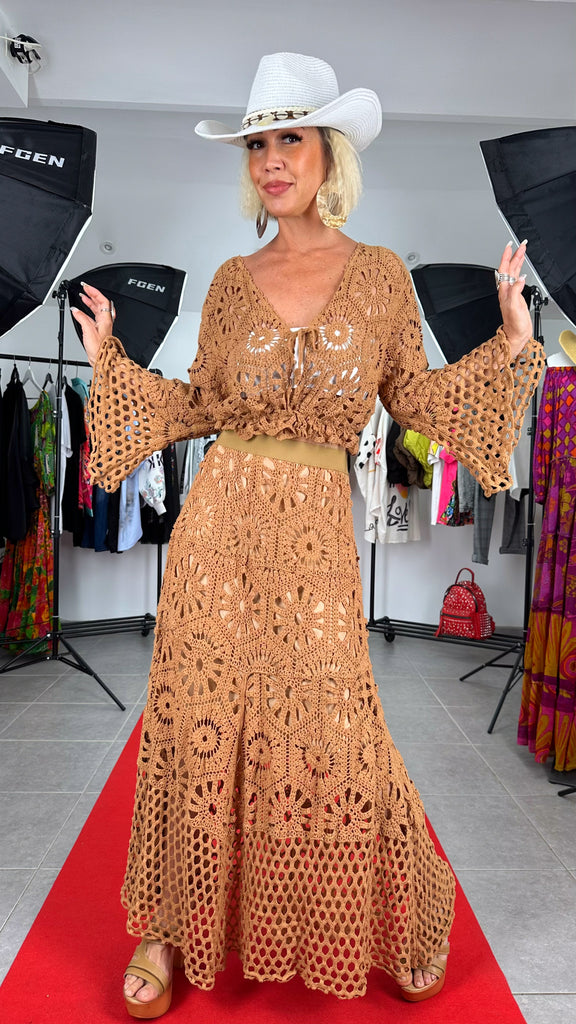 Ensemble Crochet HIPPIE  2 couleurs au choix