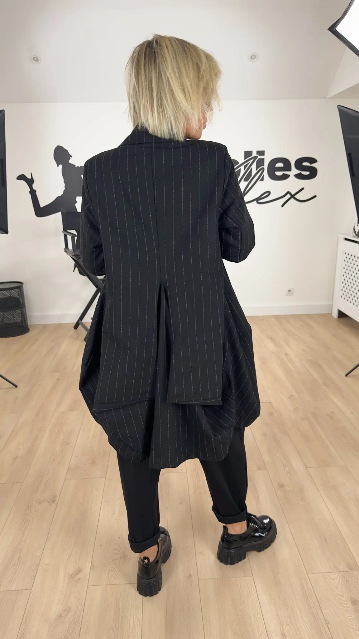 Image of Article LIVE 203 - Manteau Milan Rayé Les Folies d'Alex