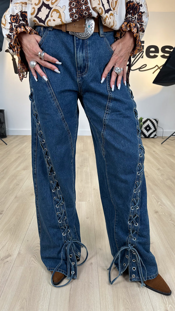 Le jean LACING