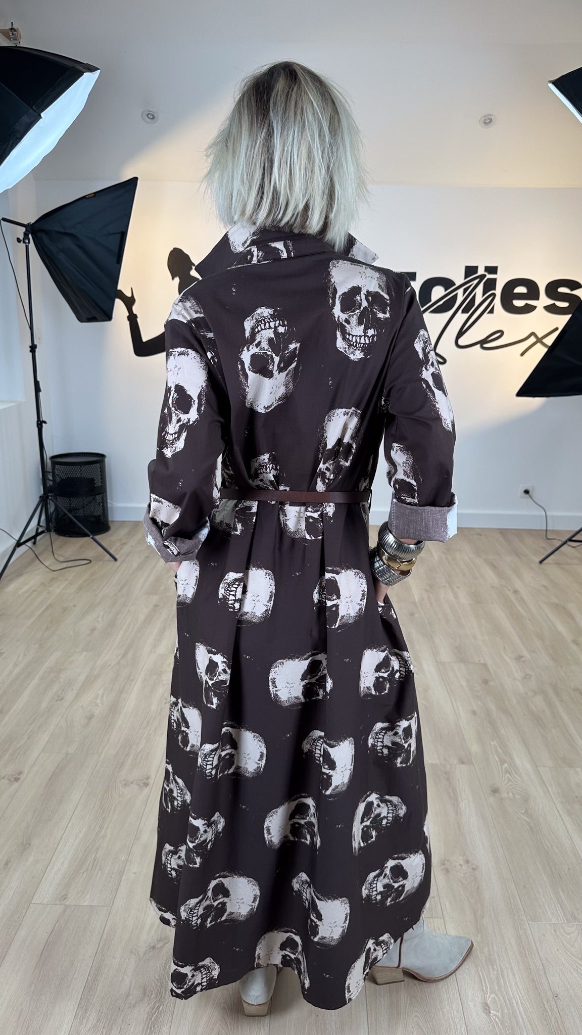 Image of La robe chemise SKULL 2 couleurs