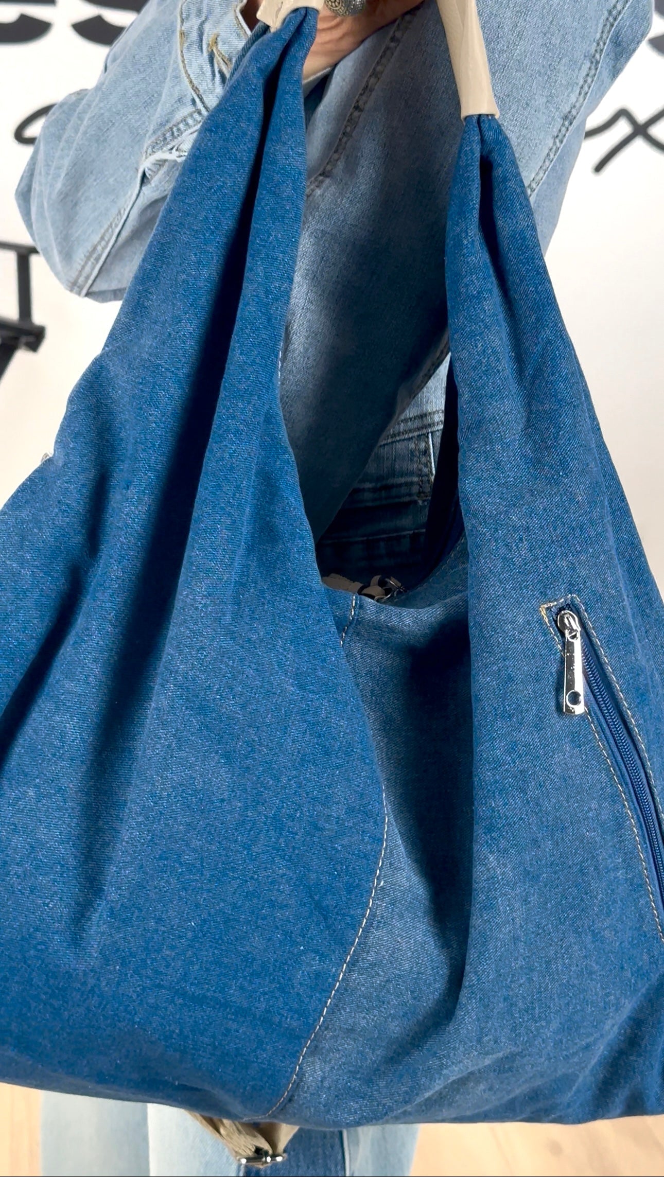 Sac jean DENIM Les Folies d'Alex