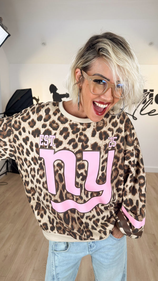 sweat_femme_léopard_oversize_streetwear_impriné_newyork